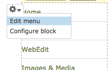 Editing navigation menus in Drupal
