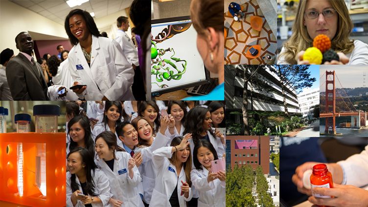 collage of students and campus locations