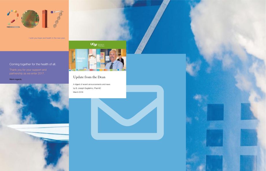 artwork showing examples of email campaigns.