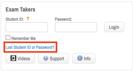 reset password