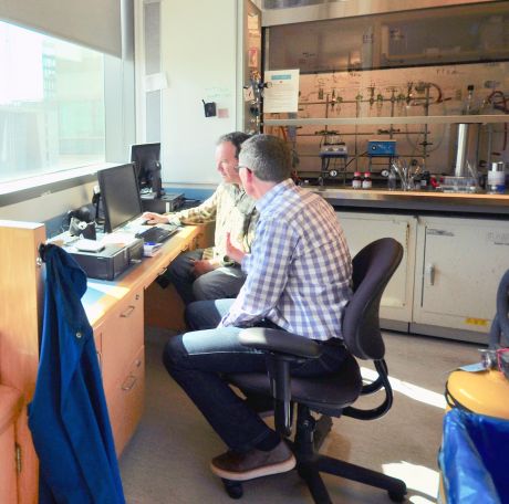 scientists working