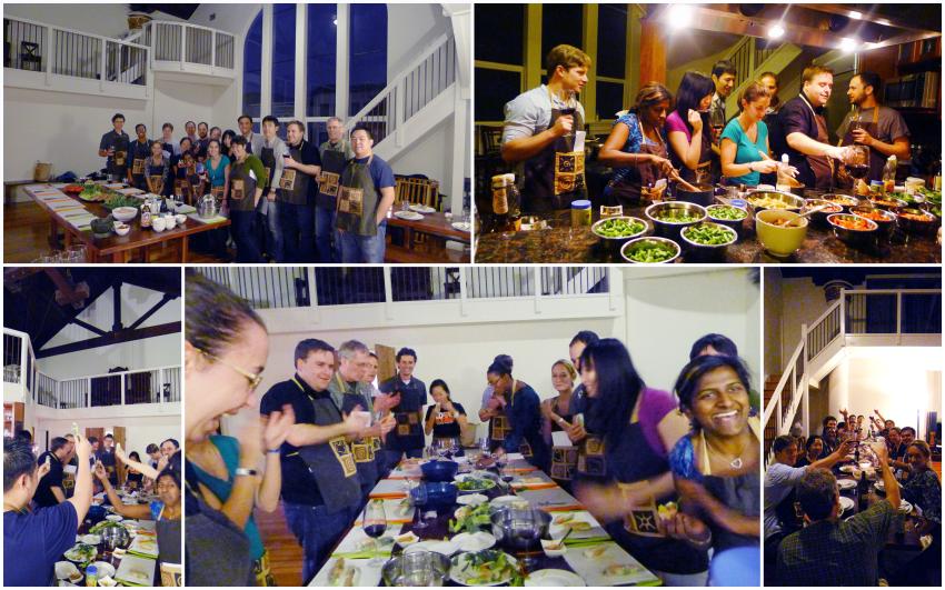 collage of group photos