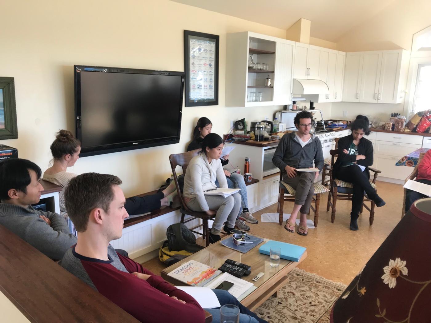 group at retreat location.